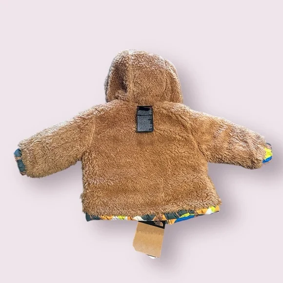 NWT Baby The North Face Reversible Mount Chimbo Geometric Winter Jacket 3-6 Mon - Picture 9 of 13
